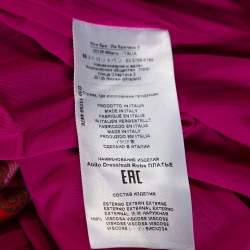 Pre Owned Etro Multicolor Patchwork Print Jersey V-Neck Shift Dress S