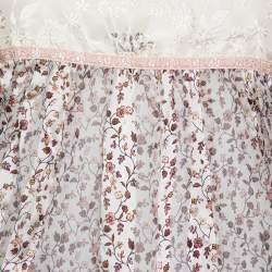 مملوكة مسبقًا توب إيترو حرير كريمي مورد مقدمة مفتوحة برقبة حمالات مقاس متوسط - ميديوم