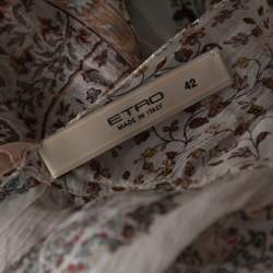 مملوكة مسبقًا توب إيترو حرير كريمي مورد مقدمة مفتوحة برقبة حمالات مقاس متوسط - ميديوم