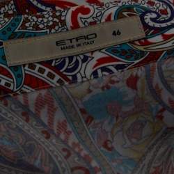 Pre Owned Etro Multicolor Cotton Paisley Print Full Sleeve Shirt L