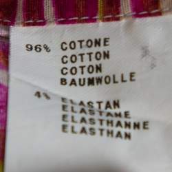 Pre Owned قميص إيترو قطن طباعة تريبال تجريدية متعدد الألوان بأزرار أمامية مقاس كبير - لارج 