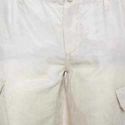 Pre Owned بنطلون إيرو كارغو كبرو بيج مقاس متوسط