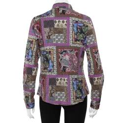 Etro Multicolor Paisley Printed Button Front Fitted Shirt L
