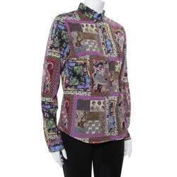 Etro Multicolor Paisley Printed Button Front Fitted Shirt L