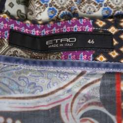 Etro Multicolor Paisley Printed Button Front Fitted Shirt L