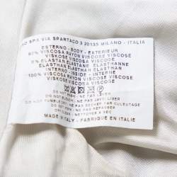 Pre Owned فستان إيترو ماكسي تفاصيل حزام مكشكش تريكو طباعة بيزلي متعدد الألوان مقاس متوسط