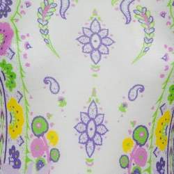 مملوكة مسبقًا Etro Multicolor Floral Printed Cotton Long Sleeve T-Shirt M