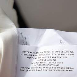 Pre Owned قميص إيترو أزرار أمامية قطن طباعة بيزلي أبيض مقاس متوسط