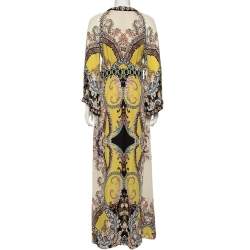 مملوكة مسبقًا Etro Multicolor Floral Print Beaded Maxi Dress M
