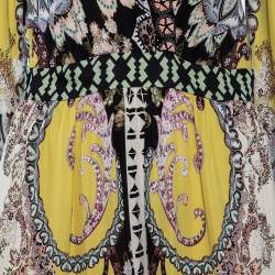 مملوكة مسبقًا Etro Multicolor Floral Print Beaded Maxi Dress M