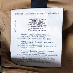 مملوكة مسبقًا Etro Multicolor Floral Print Beaded Maxi Dress M