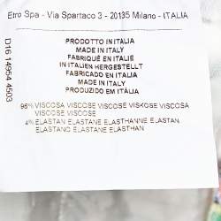 Pre Owned Etro Multicolor Paisley Print Crepe Straight Fit Trousers XL