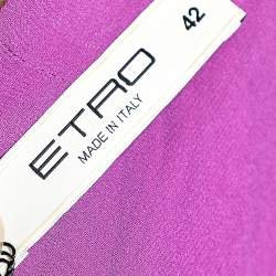 Pre Owned Etro Multicolor Printed Silk Oversized Kaftan Dress M