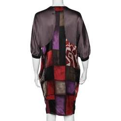 Etro Multicolor Printed Silk Oversized Shift Dress S