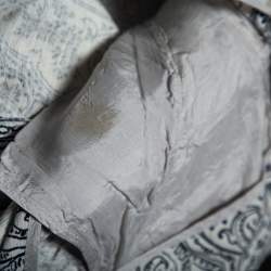 Pre Owned Etro Blue Paisley Printed Cotton & Silk Wide Leg Pants M