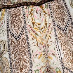 Etro Multicolor paisley Printed Sateen Pants M