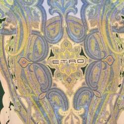 Pre Owned Etro Green Paisley Printed Cotton Short Sleeve T-Shirt S
