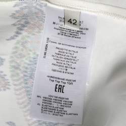 Pre Owned توب إيترو أزرق كحلي بيزلي مقاس متوسط - ميديوم