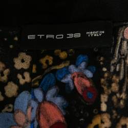 Pre Owned قميص إيترو حرير مورد مطبوع متعدد الألوان مقاس صغير - سمول