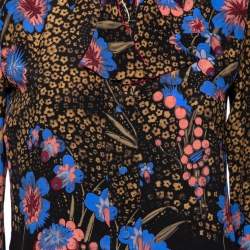 Pre Owned قميص إيترو حرير مورد مطبوع متعدد الألوان مقاس صغير - سمول