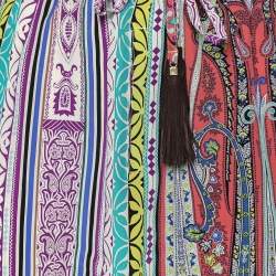 Pre Owned Etro Multicolor Paisley Printed Silk Mini Skirt M