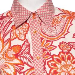 Pre Owned قميص إيترو قطن طباعة بيزلي متعدد الألوان بزر أمامي مقاس متوسط - ميديوم