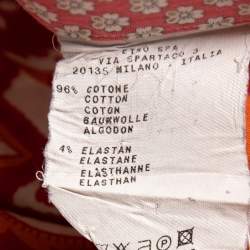 Pre Owned قميص إيترو قطن طباعة بيزلي متعدد الألوان بزر أمامي مقاس متوسط - ميديوم