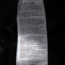 Pre Owned توب إيترو حرير أسود مورد مطبوع بأكمام قصيرة مقاس متوسط - ميديوم