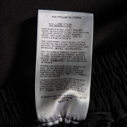 Pre Owned بنطلون إيترو أسود حرير بخصر مطاطي مقاس متوسط - ميديوم