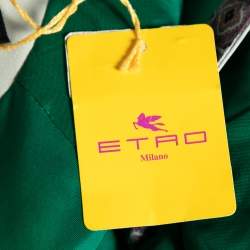 Pre Owned Etro Multicolor Paisley Printed Stretch Crepe Sheath Dress S