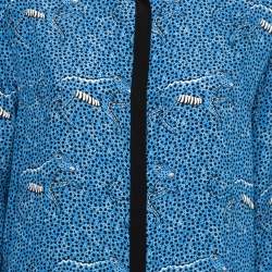 مملوكة مسبقًا Etro Blue Printed Silk Button Front Shirt L