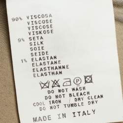 Pre Owned توب إيترو ساتان بيج مزخرف بلا أكمام مقاس متوسط (ميديوم)