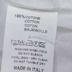 Pre Owned Etro Vintage White Cotton Voile Pleated Flared Sleeve Top M