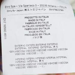 Pre Owned Etro Cream Printed Jersey Shirt Dress S