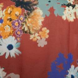 Etro Multicolor Floral Printed Cotton Long Sleeve Button Front Shirt L