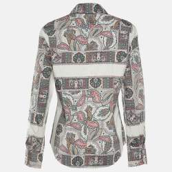 مملوكة مسبقًا Etro Multicolor Printed Cotton Button Front Shirt L