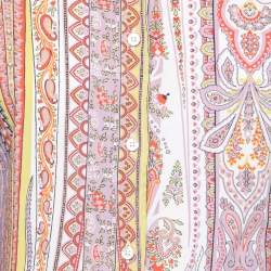 مملوكة مسبقًا قميص إيترو قطن بيزلي  متعدد الألوان بأزرار أمامية مقاس متوسط - ميديوم