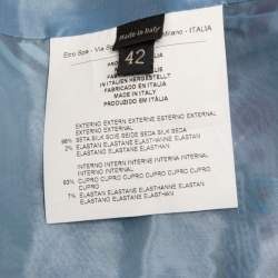 Pre Owned Etro Multicolor Printed Silk Satin Single Breasted Blazer Jacket M