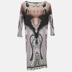 Etro Multicolor Printed Jersey Shift Dress M