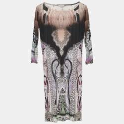 Etro Multicolor Printed Jersey Shift Dress M