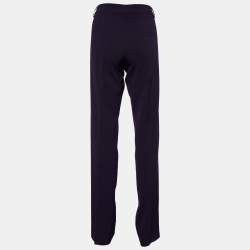 مملوكة مسبقًا Etro Purple Wool Blend Regular Fit  Trousers M