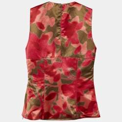 مملوكة مسبقًا Etro Multicolor Satin Sleeveless Top S