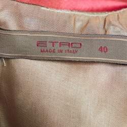 مملوكة مسبقًا Etro Multicolor Satin Sleeveless Top S