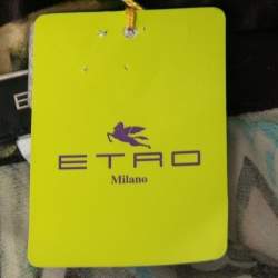 Pre Owned Etro Brown Paisley Printed Silk Maxi Skirt S