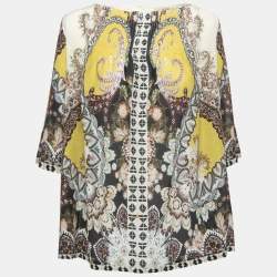 Etro Multicolor Cotton Oversized Blouse M