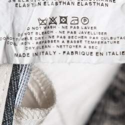 Pre Owned Etro Black Paisley Printed Straight Leg Trousers M