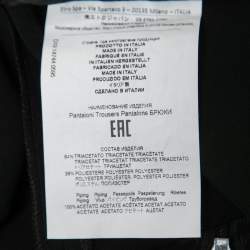 Etro Black Crepe High Waist Straight Fit Trousers S