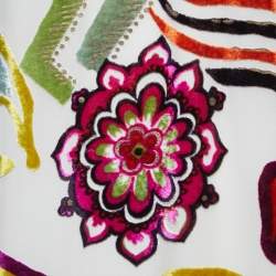 Pre Owned Etro Cream Floral Devour Maxi Dress M