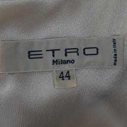 Pre Owned Etro Cream Floral Devour Maxi Dress M