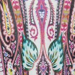 Pre Owned Etro Multicolor Paisley Printed Knit Top L